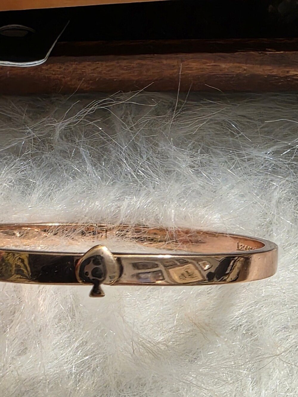 kate spade Rose Gold Spade Hinged Bracelet - Picture 6 of 7